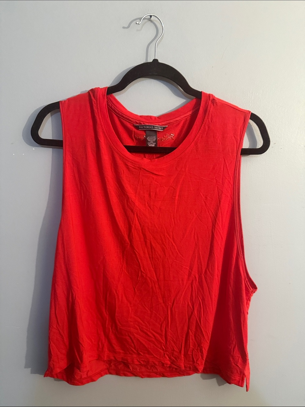 Victoria's Secret Red Muscle Tee Tank Top